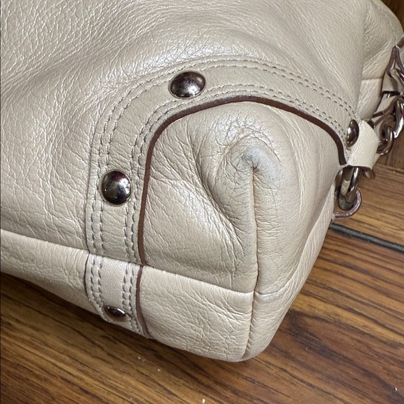 Coach Cream Brooke Hobo Soft Milled Leather Shoulder Bag - Picture 7 of 11